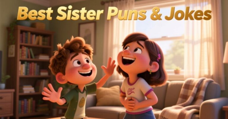 1000+ Best Sister Puns & Jokes – Funny, Short, One-Liners for Siblings & Captions (2025)