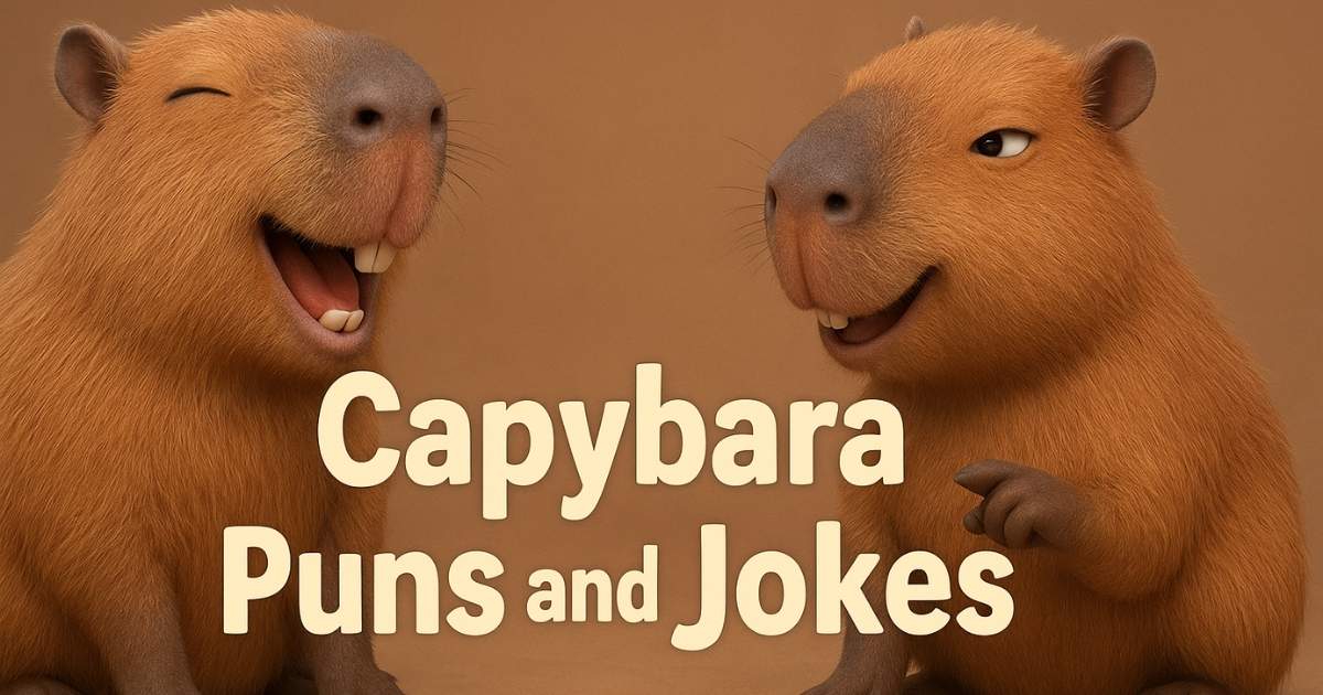 299+ Capybara Puns and Jokes: Funny Sayings, One-Liners & Cute Nicknames to Rodent-ify Your Day!