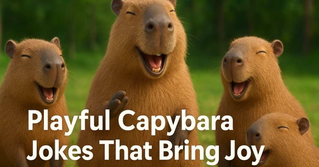Playful Capybara Jokes That Bring Joy
