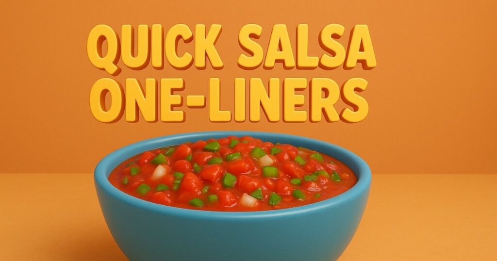 Quick Salsa Puns and Jokes One-Liners