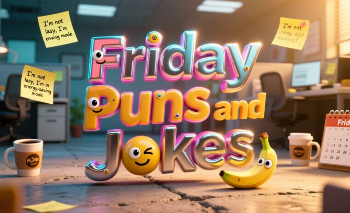 Top 250 Friday Puns and Jokes: Funny Quotes, Work Jokes, One-Liners & Clean Laughs