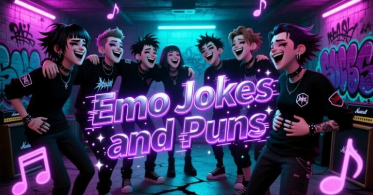 Top 300 Emo Jokes and Puns: Funny Emo Jokes, Clever Emo Puns & Best Emo Humor
