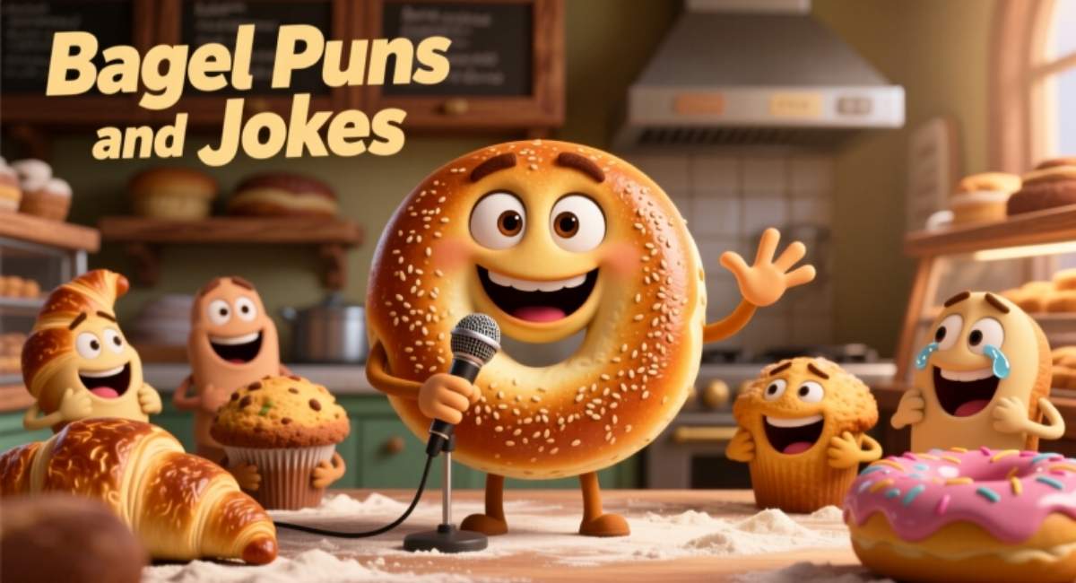 Top 500 Bagel Puns and Jokes: Funny, Clever, and Short Bagel Jokes Everyone Must Read