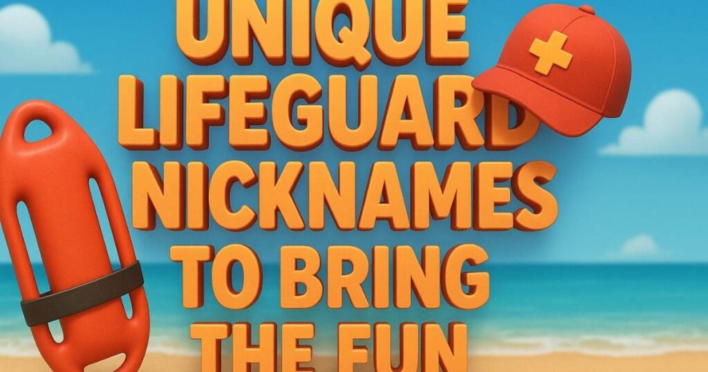 Unique Lifeguard Nicknames to Bring the Fun