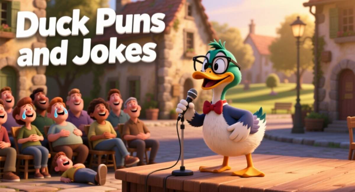 350+ Duck Puns and Jokes: Funny Duck Jokes, Dad Jokes, One Liners for Adults & Kids