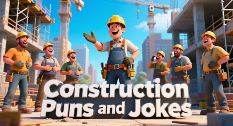 500+ Construction Puns and Jokes: Funny, Clever, Short & Hilarious for Work & Social Media