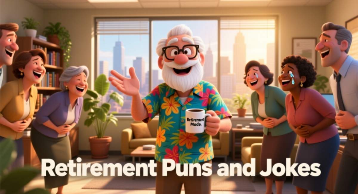 700+ Retirement Puns and Jokes: Funny Retirement One Liners, Short Puns & Laughs