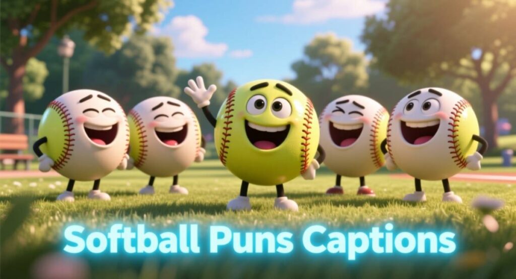 Softball Puns Captions