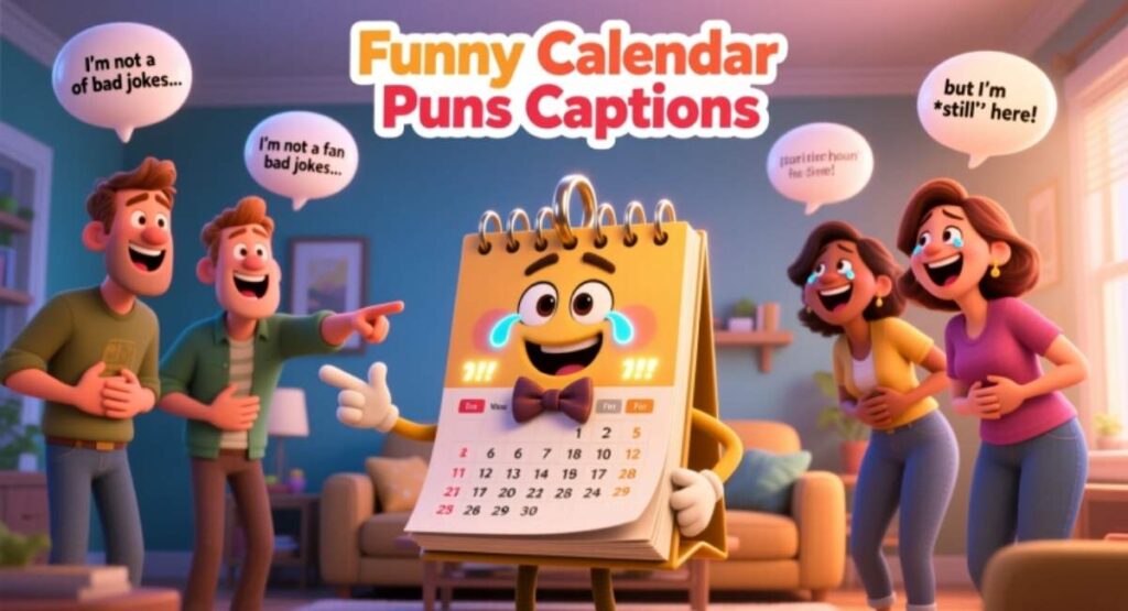 Funny Calendar Puns Captions