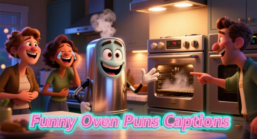 Funny Oven Puns Captions