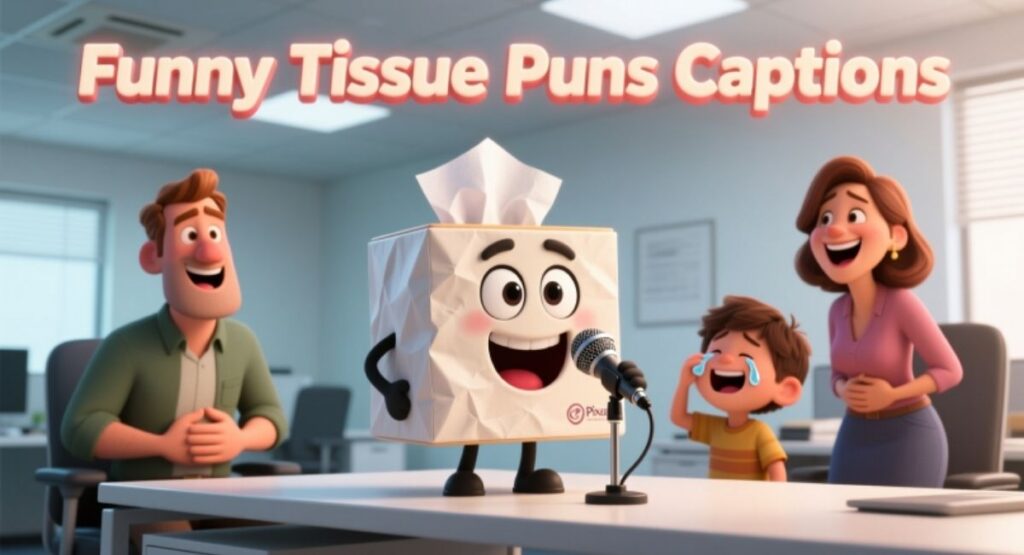 Funny Tissue Puns Captions