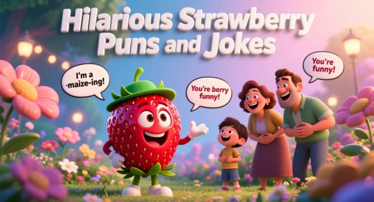 Hilarious Strawberry Puns and Jokes: Funny, Cute & Dirty One-Liners