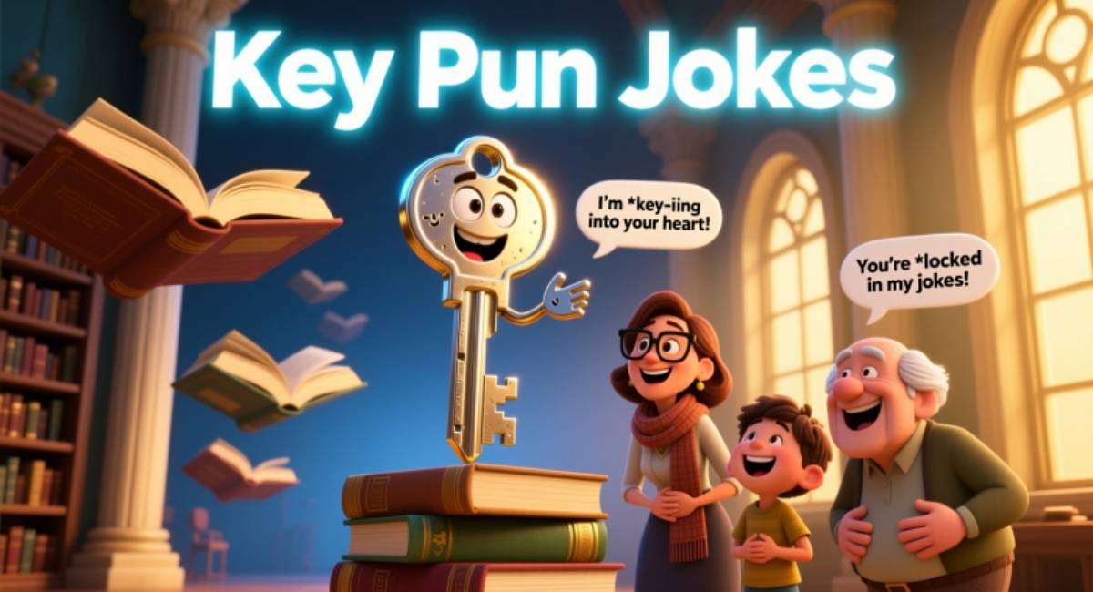 Key Pun Jokes, One-Liners & Captions for Friends, Couples, and Fun Laughs