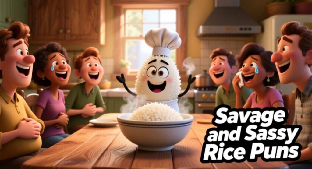 Savage and Sassy Rice Puns