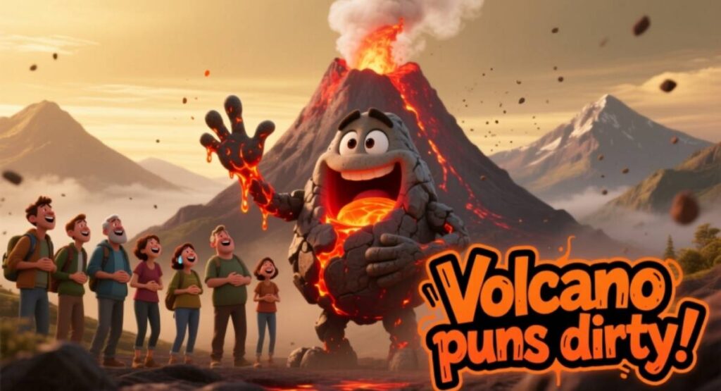 Volcano puns dirty