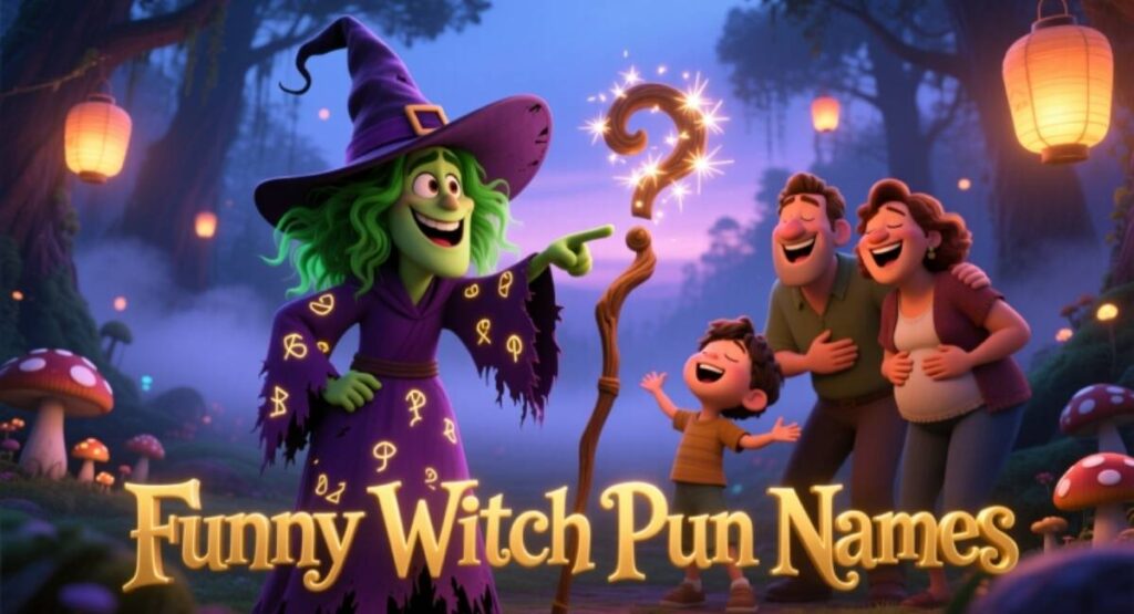 Funny Witch Pun Names