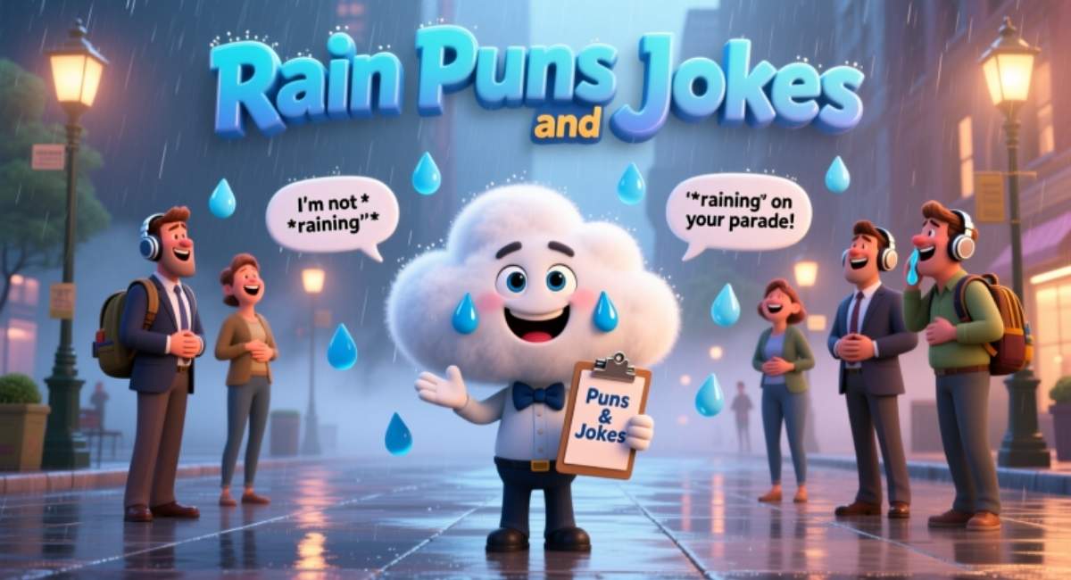 Rain Puns: Funny, Clever Jokes to Brighten Any Gloomy, Rainy Day