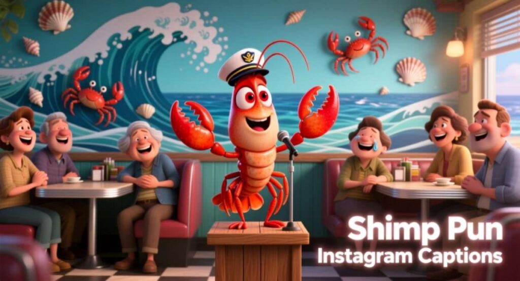 Shrimp Pun Instagram Captions