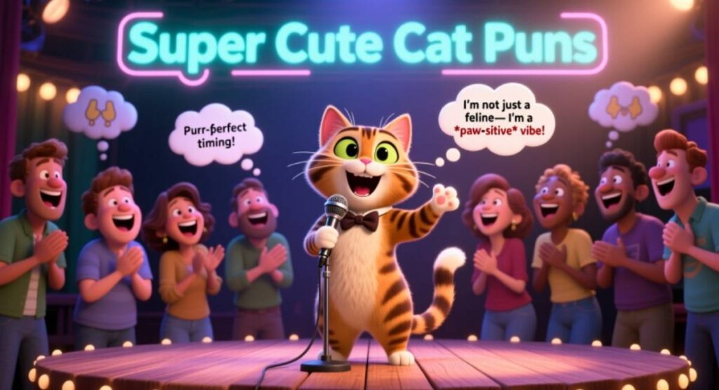 Super Cute Cat Puns