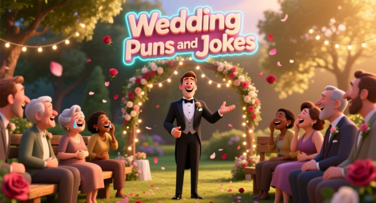 Wedding Puns: Funny, Cheesy & Clever Jokes, One-Liners for Your Big Day
